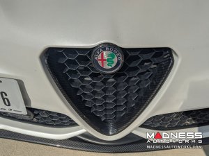 Alfa Romeo Giulia Front Spoiler - Carbon Fiber - Italia Style - Stile Italia - Sport/ Ti/ Veloce - V3 Alfa Romeo Giulia Front Spoiler - Carbon Fiber - Italia Style - Stile Italia - Sport/ Ti/ Veloce - V3